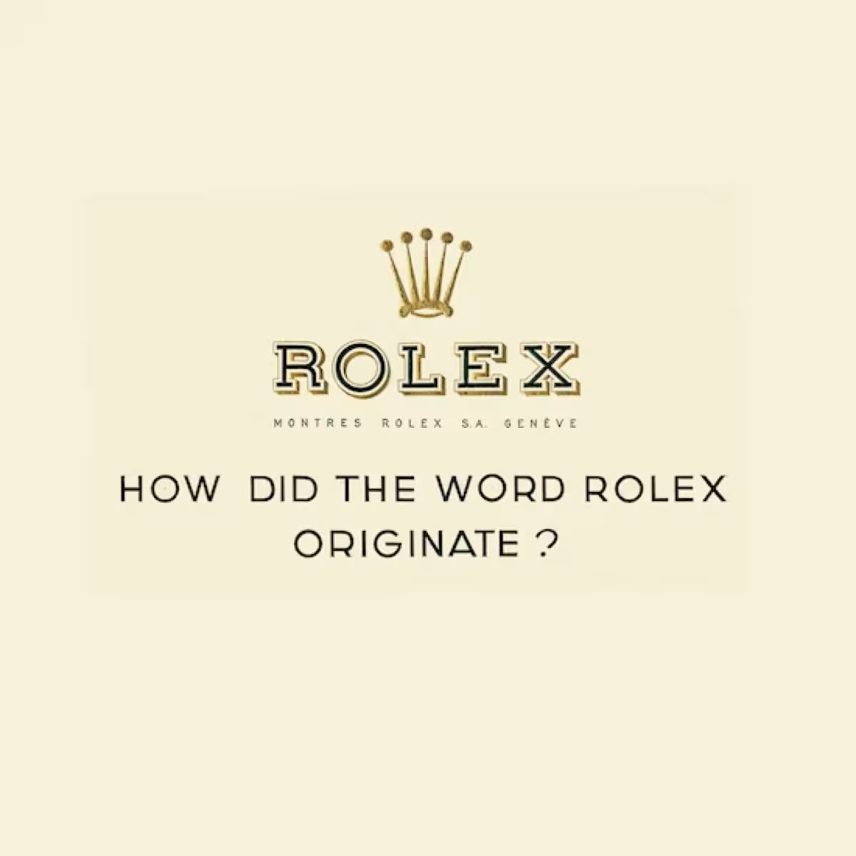 Rolex history