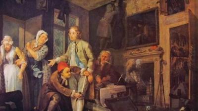 Carriera del libertino - L'Eredità"​ di William Hogarth