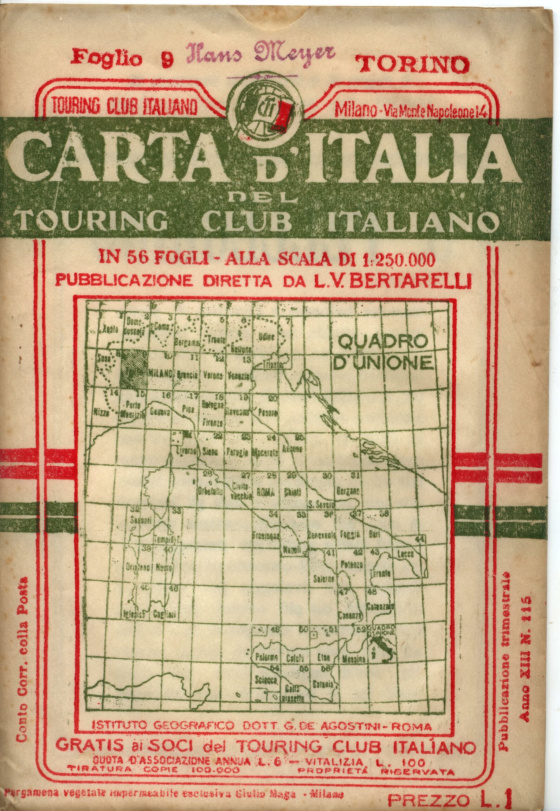 touring club tci mappa 1906